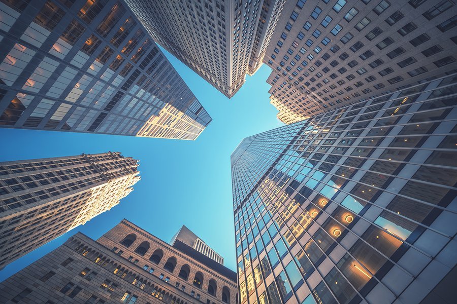 bigstock-Office-building-top-view-backg-227601292